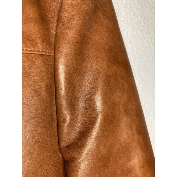 VTG Sheplers Western Jacket Blazer Women’s Brown Lambs Leather 18 Retro 1970’s - Picture 12 of 15